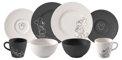 Immagine prodotto di Set da colazione Villeroy & Boch, 8 pezzi, linea Manufacture Rock Mickey Mouse