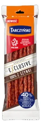 Zdjęcie produktu dla Kabanosy Exclusive 100% Z Szynki 90g Tarczyński