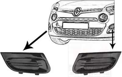 Produktbild von VAN WEZEL Lüftungsgitter Grill Stoßfänger für RENAULT TWINGO II (CN0)