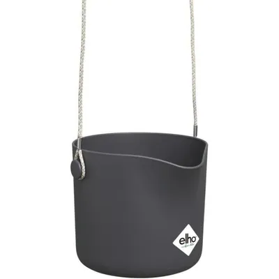 Immagine prodotto di Vaso da fiori rotondo B. for - Plastica - Ø18 - Antracite