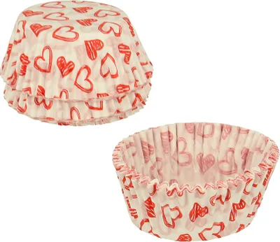 Produktbild von METALTEX 257782000 Muffin Backförmchen Nachbildung Herz Ø 6,5 cm, 60 Stück