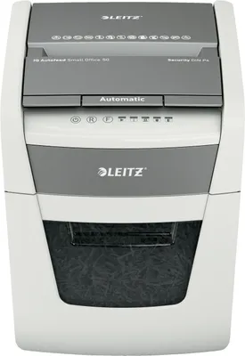 Obrázok produktu pre Leitz Autofeed 50X P4 Small Office, Krížové rezanie, 22 cm, 4 x 28 mm, 20 L, 150 listy, 55 dB