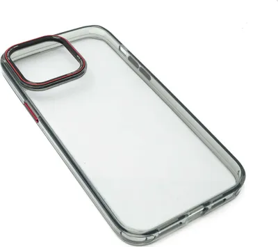 Produktbild von Schutzhülle stoßfest aus TPU in Schwarz Transparent Hülle für iPhone 14 Pro Max