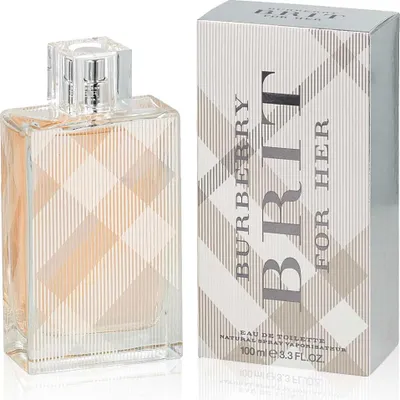 Zdjęcie produktu dla Burberry Brit for Her, Kobiety, 100 ml, Butelka jednorazowa, Gruszka, Migdał, Wanilia