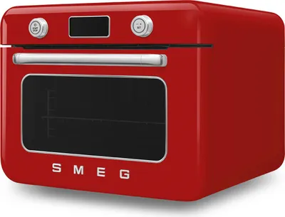 Produktbild von SMEG COF01RDEU Tisch Dampfbackofen 50's Style, Rot, 30 Liter Umluft, Grill und reines Dampfgaren