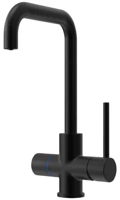 Produktbild von Xartis 5in1 Touch Armatur eckig, matt schwarz, für Sprudler