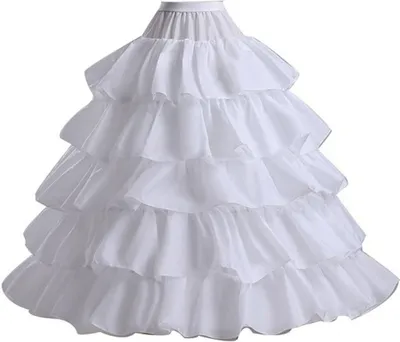 Produktbild von SSDH Reifrock mit 4 Ringen für Hochzeitskleid, 5 Rüschen, Lagen, Ballkleid, halb