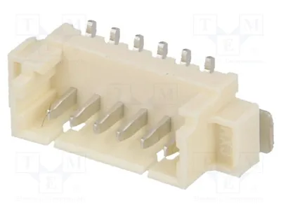 Image de 2 prises femelles de 1,25 mm, 6 broches. Connecteur mâle PicoBlade, 1A, référence 53398-0671, marque Signteck