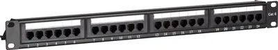 Produktbild von DS-IT CAT 6, UTP Netzwerk- Patchpanel, 19”, 24-fach