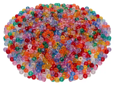 Obrázek produktu pro Colourationen - Pony rokajl transparentní 6x9 mm, 1000 ks.