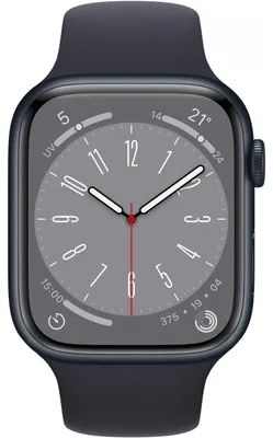 Produktbild von Apple Watch 8 GPS 45mm Alu Midnight/Midnight Sport Band