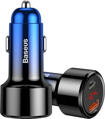 Produktbild von Baseus Autoladegerät - schnelles Laden mit max. 45W - Laden von 2 Geräten gleichzeitig