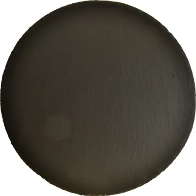 Produktbild von Natürliche Schieferplatte rund Steintablett Schwarz Ø15cm 6er Set - Deko Untersetzer, 6 Stück