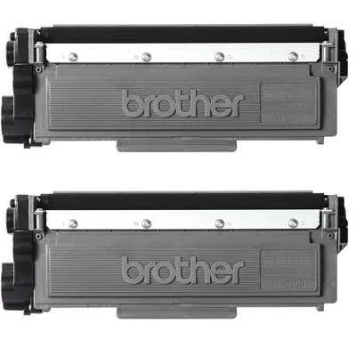 Image de Brother TN2320 TWIN - Pack de 2 - à rendement élevé - noir - original - cartouche de toner - pour Brother DCP-L2500, L2520, L2560, HL-L2300, L2340, L2360, L2365, MFC-L2700, L2720, L2740