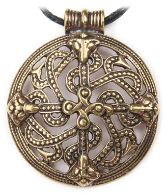 Obrázek produktu pro Drakonsí stříbro, keltský ornament, přívěsek, bronzová náhrdelník, délka s oky