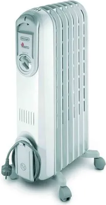 Produktbild von De’Longhi V550715, Öl-Heizkörper, Öl- Radiator, Weiß, 1500 W, 700 W, 45 m³