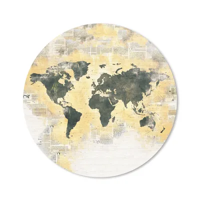 Produktbild von MuchoWow® Mauspad Mousepad Weltkarte - Abstrakt - Vintage 40x40 cm - Mousepads - Maus Mat - Pad - Mausunterlage - Schreibtisch Accessoires