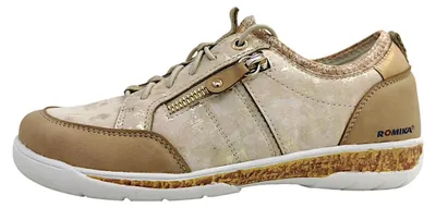 Image de Chaussures Romika pour femmes : chaussures basses, mocassins, chaussures à lacets, couleur beige, style décontracté