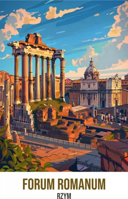 Produktbild von Poster 50x70cm Forum Romanum