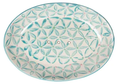 Produktbild von Keramik Seifenschale - Retro blau