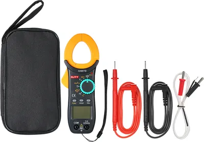 Image de NJTY Digital Clamp Meter 4000 Counts Auto Range Multimeter with NCV Test AC/DC Voltage AC Current Portable Handheld Multimeter LCD Diaplay Measuring Resistance Capacitance Frequency Continuity Diode Temperature