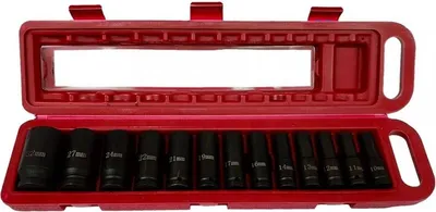 Image de Kraft&Dele KD10521 Jeu de douilles à chocs 1/2" 10-30mm 13pcs