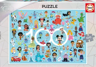 Obrázok produktu pre EDUCA Puzzle Disney 100 rokov - postaviky 100 dielikov 152793