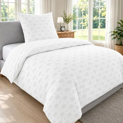 Produktbild von Malika® Bettwäsche 135x200 2 teilig | 100% Baumwolle | Bettwäsche Set mit 1 Bettbezug und 1 Kissenbezug, KI-generiertes Bild