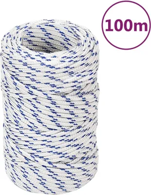 Productafbeelding van Boot touw 2 mm 100 m polypropyleen wit