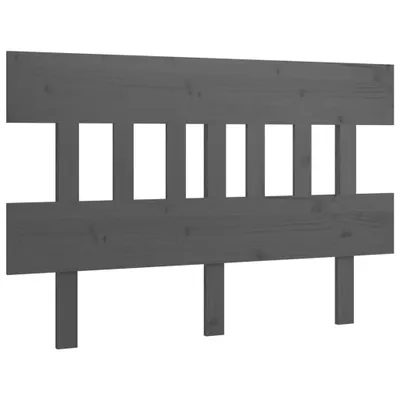 Produktbild von vidaXL Kopfteil Grau 163,5x3x81 cm Massivholz Kiefer