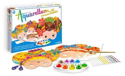 Image de Peinture à l'aquarelle - Aquarellum Masques de princesse