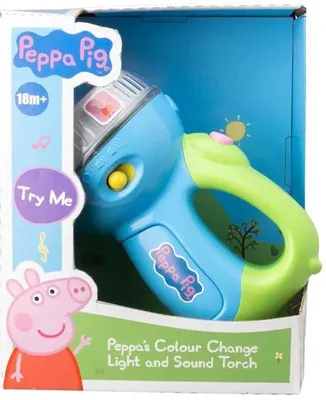 Image de Lampe de poche HTI Peppa Pig - Jouet Peppa Pig avec lumière changeante