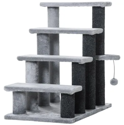 Zdjęcie produktu dla huisdierentrap met bal 4-trede 60 x 40 x 64 cm