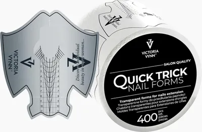 Obrázok produktu pre Victoria Vynn | Šablóny na nechty Quick Trick - 400 kusov - Transparentné - Presná aplikácia - Profesionálna kvalita