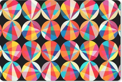 Produktbild von MuchoWow® Mauspad Mousepad Regenbogen - Kreise - Muster 27x18 cm - Mousepads - Maus Mat - Pad - Mausunterlage - Büroartikel - Desk Matten