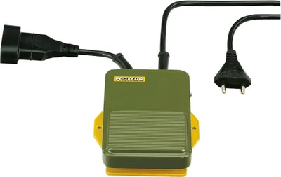 A Proxxon foot switch with two cables and plugs.