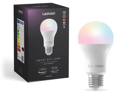 Immagine prodotto di Lampadina LED SMART RGB+CCT E27, 8W, Wi-Fi, dimmerabile, 806 lumen