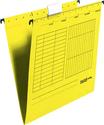 Produktbild von FALKEN Hängemappe UniReg DIN A4 230g/m² Manilakarton recycelt gelb 5 St./Pack.