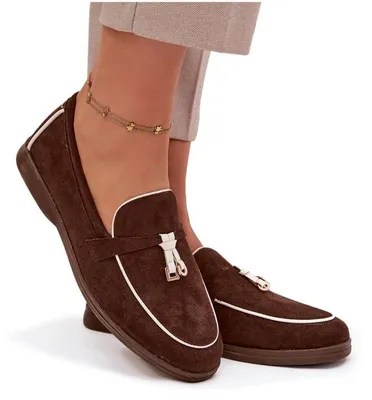 Produktbild von Mokassins Loafers Damen Aus Eko Wildleder Schokoladen Darwen 40