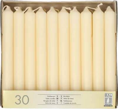 Produktbild von 30 Tafelkerzen Ø 2,1 cm · 19,6 cm creme