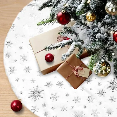 Image de Tapis de Noël, 90 cm, doux et élégant pour la décoration de Noël