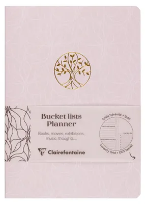 Produktbild von Clairefontaine 9x Bucket list Planer, Buch A5, 32 Bl 90g bedruckt 116084C