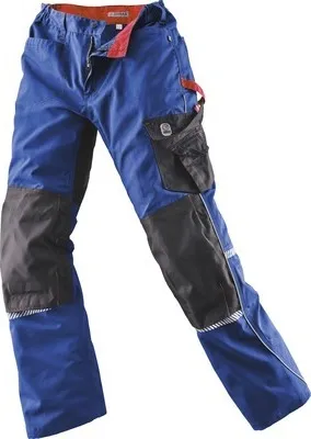Obrázok produktu pre TERRAX WORKWEAR Pánske pracovné nohavice  Nohavice s pásom, Royal, červená , Farba: Royal/červená, Veľkosť: 48
