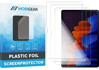 Produktbild von Mobigear Displayschutzfolie für Samsung Galaxy Tab S7 Plus – Displayschutzfolie, kompatibel mit Hüllen (3er-Pack)
