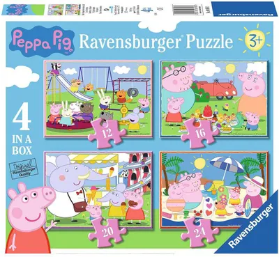 Image de Ravensburger - Casse-tête peppa pig 4in1 12/16/20/24 pcs