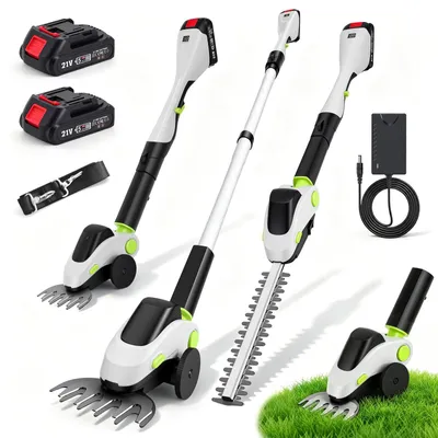 Teleskop-Heckenschere 21 V Akku, SK5-Messer, 140–173 cm, 2-in-1