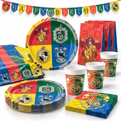 Produktbild von Harry Potter Geburtstagsdeko Partyset zum Kindergeburtstag Geburtstag Partydeko