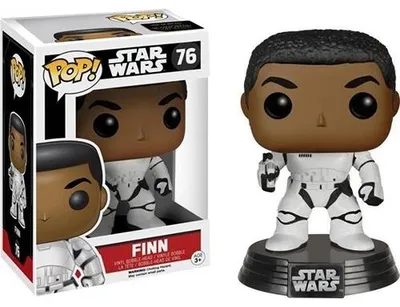 Imagen del producto de Funko Star Wars Episodio VII, figura de acción de Finn, Stormtrooper, línea POP!, 9 cm, edición exclusiva