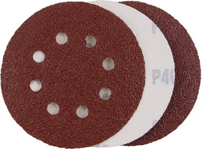 Produktbild von Schleifpapier Ausstanzung Klett 125/3Stk/P40, 8 Löcher / 1 Stk. Packung