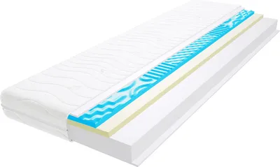 Produktbild von Schaumstoff Matratze 140x200 cm Doppelmatratze, H2 & H3 Komfortschaummatratze 13 cm Hoch Visco Memory Profilierter Visco Memory mit Klimafaser, Hypoallergen, HR-Schaum, Wendematratze, Gesteppter & Abnehmbarer Bezug Flavio Visco Molet